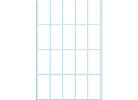 Etiket HERMA 2400 19x40mm wit 640 stuks