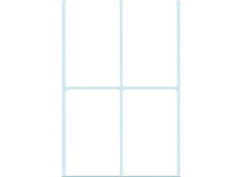 Etiket HERMA 2490 52x82mm wit 128 stuks