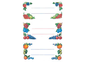 Etiket HERMA 3784 keuken fruit