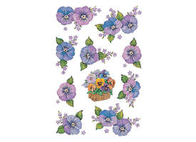 Etiket HERMA 3818 bloem paars