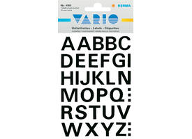 Etiket HERMA 4163 15mm letters A-Z zwart