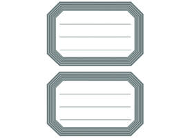 Etiket HERMA 5719 82x55mm schrift grijze rand 12 stuks