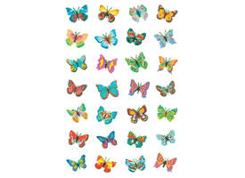 Etiket HERMA 6819 vlinder glitter folie