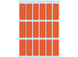 Etiket HERMA 3652 12x34mm rood 90 stuks