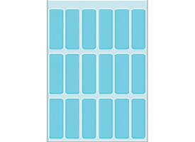 Etiket HERMA 3653 12x34mm blauw 90 stuks