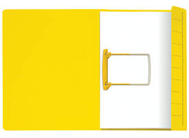 Clipmap Secolor A4 100% gerecycled karton 250gr geel verpakt per 10 stuks