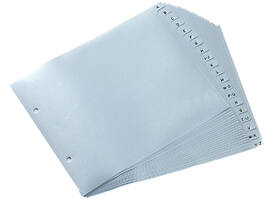 Ordner alfabet Quantore 2-gaats 18x22.5 PP grijs