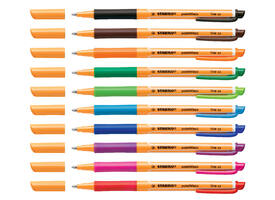 Rollerpen STABILO PointVisco 1099/10 fijn assorti etui à 10 stuks