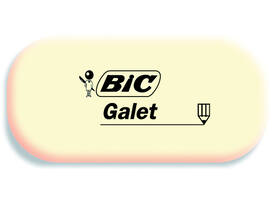 Gum Bic Galet pvc vrij zacht potlood wit