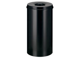 Papierbak met vlamdover Vepabins 50 liter 335mm zwart