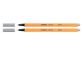 Fineliner STABILO point 88/94 fijn lichtgrijs