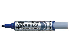 Whiteboardmarker Pentel MWL5M Maxiflo rond 3mm blauw