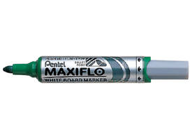 Whiteboardmarker Pentel MWL5M Maxiflo rond 3mm groen