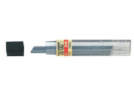 Potloodstift Pentel 2B 0.5mm zwart koker à 12 stuks