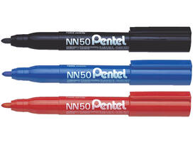 Viltstift Pentel NN50 rond 1.3-3mm zwart