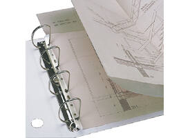 Opbergstrip Djois filestrip A4 295mm  2/4rings transparant 25 stuks