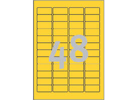 Etiket Avery L6041-20 45.7x21.2mm geel 960 stuks