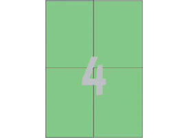 Etiket Avery 3458 105x148mm A6 groen 400 stuks