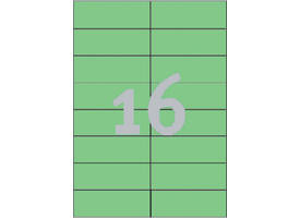 Etiket Avery 3454 105x37mm groen 1600 stuks