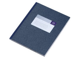 Notitieboek Djois Atlanta gelijmd 210x165mm 192 blz. blauw