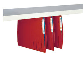 Hangmap Djois Secolor recycled lateraal voor legbord rood