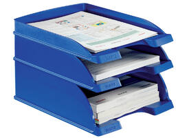 Brievenbak Leitz Plus Slim A4 blauw