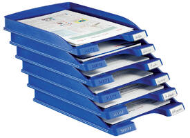 Brievenbak Leitz Plus Slim A4 blauw