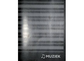 Muziekschrift Qbasic 165x210 36blz 70gr zwart