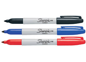 Viltstift Sharpie rond fijn zwart