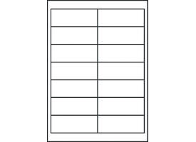 Etiket Avery 3678 97x37mm wit 1400 stuks