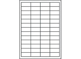 Etiket Avery 3650 48x21mm wit 5200 stuks