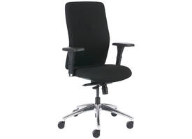 Bureaustoel Euroseats Milano synchroom zwart