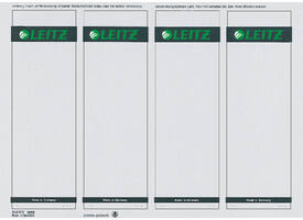 Rugetiket Leitz breed/kort 62x192mm zelfklevend wit 100 stuks