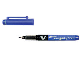 Fineliner PILOT V Signpen fijn blauw