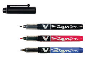 Fineliner PILOT V Signpen fijn zwart