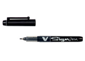 Fineliner PILOT V Signpen fijn zwart