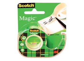 Plakband Scotch Magic 810 19mmx7.5m onzichtbaar + plakbandhouder