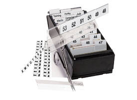 Indextabs Djois 10x150mm zelfklevend aanpasbaar permanent wit 5 stuks