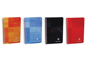 Notitieboek Clairefontaine 75x120mm 100 pagina's spiraal lijn