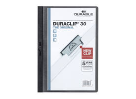 Klemmap Durable Duraclip A4 3mm 30 vellen zwart