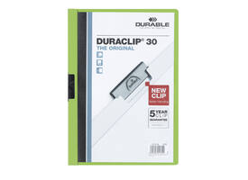 Klemmap Durable Duraclip A4 3mm 30 vellen groen