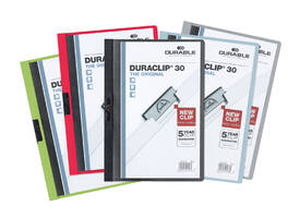 Klemmap Durable Duraclip A4 3mm 30 vellen assorti