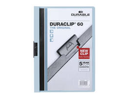 Klemmap Durable Duraclip A4 6mm 60 vellen blauw