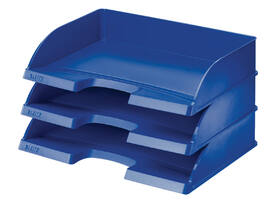 Brievenbak Leitz Plus A4 maxi dwars blauw