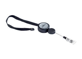 Textielkoord Durable 8229 met afrolmechanisme 900mm zwart