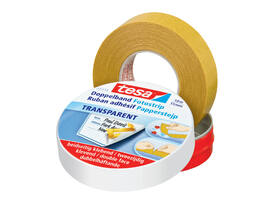 Dubbelzijdig knutseltape tesa® 10mx15mm beige in bewaarblik