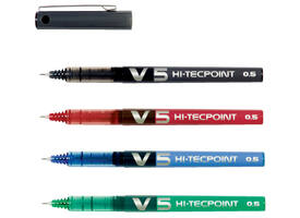 Rollerpen PILOT Hi-Tecpoint V5 fijn zwart