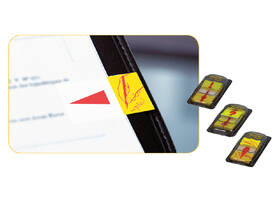 Indextabs Post-it 68031 25,4x43.2mm " hier ondertekenen" geel