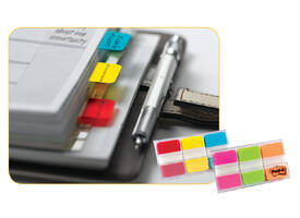 Indextabs Post-it 686RYB 25.4x38.1mm strong blauw, rood, geel 66 tabs