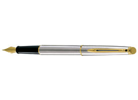 Vulpen Waterman Hémisphère stainless steel GT fijn